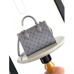 Repliche Perfette LV Mini borsa tote Onthego m45653 m12465 grigio Imitazioni False Online
