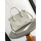 Replica LV Mini borsa tote Onthego M45661 M45653 Beige Fallate Outlet Online Italia Repliche Perfette LV Mini borsa tote Onthego M45661 M45653 Beige Imitazioni False Online