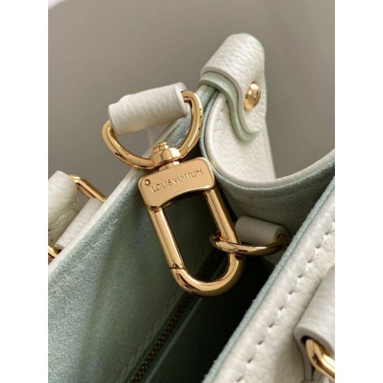 Replica LV Mini borsa tote Onthego M45661 M45653 Beige Fallate Outlet Online Italia Repliche Perfette LV Mini borsa tote Onthego M45661 M45653 Beige Imitazioni False Online