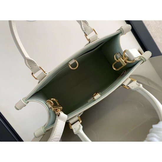 Replica LV Mini borsa tote Onthego M45661 M45653 Beige Fallate Outlet Online Italia Repliche Perfette LV Mini borsa tote Onthego M45661 M45653 Beige Imitazioni False Online