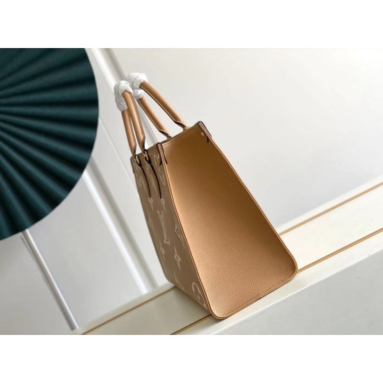 Repliche Perfette LV Mini borsa tote Onthego MM M45495 M45595 Marrone Imitazioni False Online