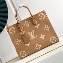 Repliche Perfette LV Mini borsa tote Onthego MM M45495 M45595 Marrone Imitazioni False Online