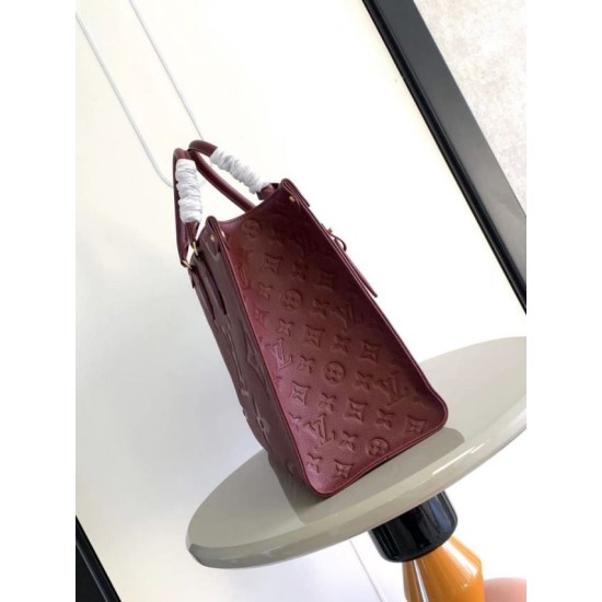 Repliche Perfette Borsa tote LV Onthego MM M45607 M45595 Rosso Imitazioni False Online