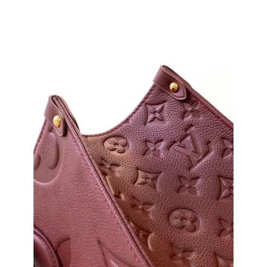 Repliche Perfette Borsa tote LV Onthego MM M45607 M45595 Rosso Imitazioni False Online
