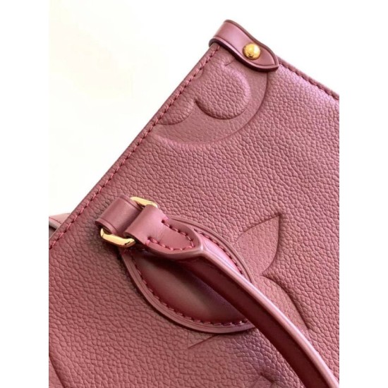 Repliche Perfette Borsa tote LV Onthego MM M45607 M45595 Rosso Imitazioni False Online