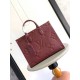 Repliche Perfette Borsa tote LV Onthego MM M45607 M45595 Rosso Imitazioni False Online