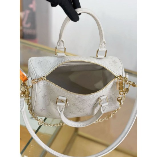 Repliche Perfette Borsa Speedy Bandoulière 25 M26690 Bianco Imitazioni False Online