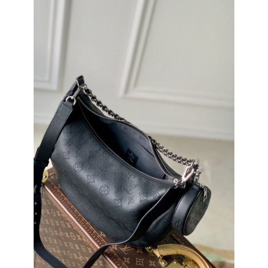 Repliche Perfette Borsa LV Baia MM M22822 Nera Imitazioni False Online