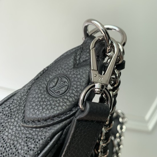 Repliche Perfette Borsa LV Baia MM M22822 Nera Imitazioni False Online