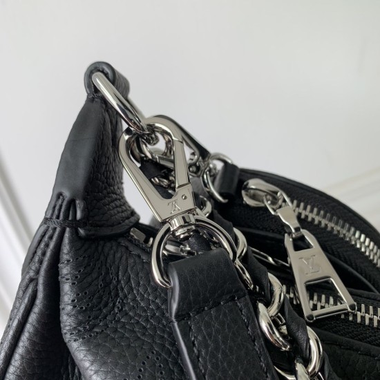 Repliche Perfette Borsa LV Baia MM M22822 Nera Imitazioni False Online