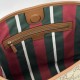 Repliche Perfette Borsa a tracolla piccola Gucci GG Emblem 848881 Marrone Imitazioni False Online