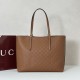Repliche Perfette Borsa tote media Gucci GG Emblem 847456 Bordeaux Imitazioni False Online