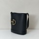 Repliche Perfette Gucci 833660 Borsa a secchiello piccola Nera Imitazioni False Online