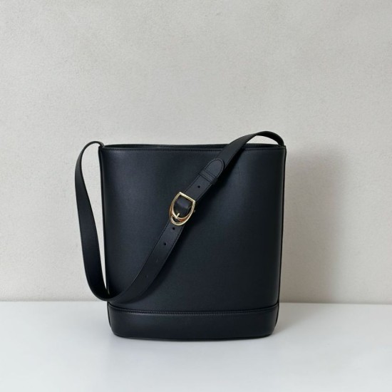 Repliche Perfette Gucci 833660 Borsa a secchiello piccola Nera Imitazioni False Online