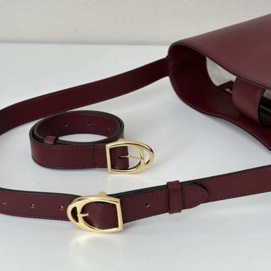 Repliche Perfette Gucci 833660 Borsa a secchiello piccola Bordeaux Imitazioni False Online