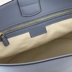 Repliche Perfette Gucci 833660 Borsa a secchiello piccola Blu Imitazioni False Online