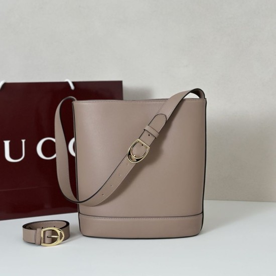 Repliche Perfette Gucci 833660 Borsa a secchiello piccola Rosa Imitazioni False Online