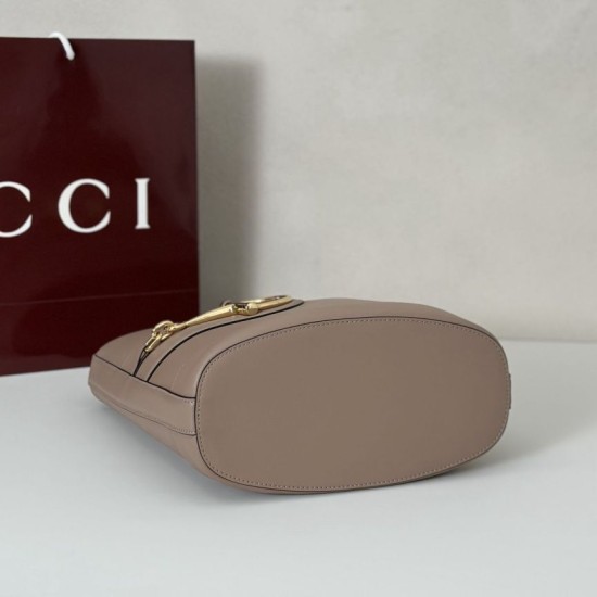 Repliche Perfette Gucci 833660 Borsa a secchiello piccola Rosa Imitazioni False Online