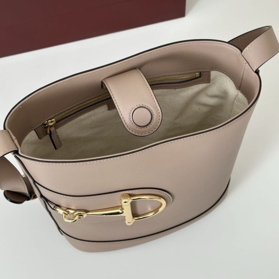 Repliche Perfette Gucci 833660 Borsa a secchiello piccola Rosa Imitazioni False Online