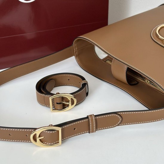 Repliche Perfette Gucci 833660 Borsa a secchiello piccola Marrone Imitazioni False Online