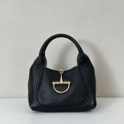 Repliche Perfette Borsa a mano media Gucci Softbit 837467 Nero Imitazioni False Online