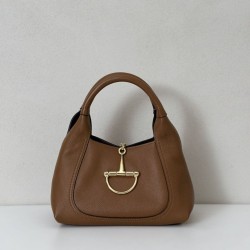 Repliche Perfette Borsa a mano media Gucci Softbit 837467 Marrone Imitazioni False Online