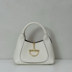 Repliche Perfette Borsa a mano media Gucci Softbit 837467 Bianco Imitazioni False Online