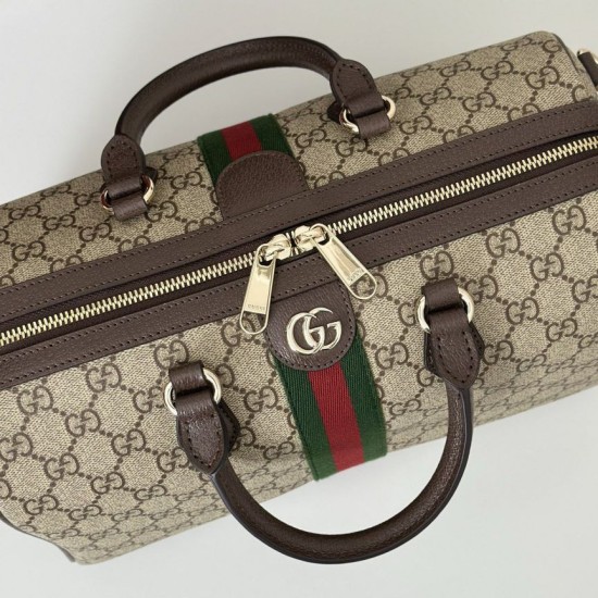 Repliche Perfette Borsa bauletto grande Gucci Ophidia Marrone 836824 Imitazioni False Online