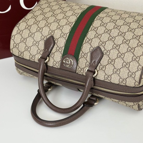 Repliche Perfette Borsa bauletto grande Gucci Ophidia Marrone 836824 Imitazioni False Online