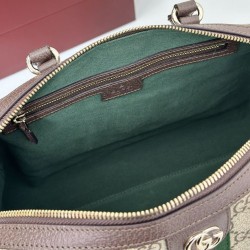 Repliche Perfette Borsa bauletto grande Gucci Ophidia Marrone 836824 Imitazioni False Online