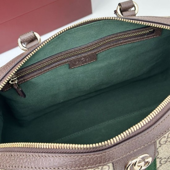 Repliche Perfette Borsa bauletto grande Gucci Ophidia Marrone 836824 Imitazioni False Online