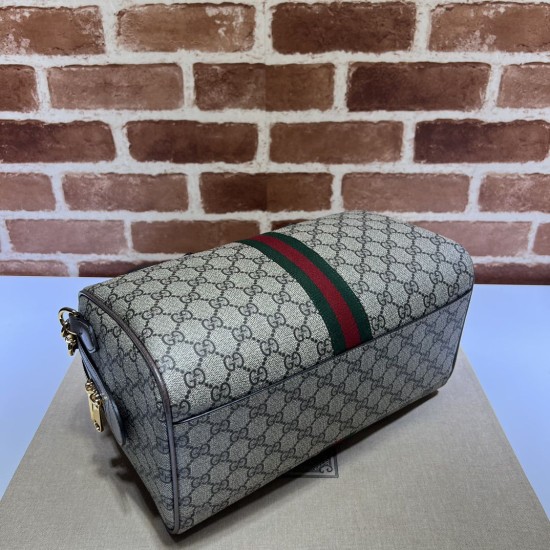 Repliche Perfette Borsa a mano media Gucci Ophidia GG 772065 Marrone Imitazioni False Online