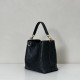 Repliche Perfette Borsa a secchiello piccola Gucci GG Emblem 815118 Nera Imitazioni False Online
