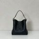 Repliche Perfette Borsa a secchiello piccola Gucci GG Emblem 815118 Nera Imitazioni False Online
