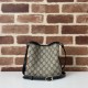 Repliche Perfette Borsa a secchiello piccola Gucci GG Emblem 815118 Nera Imitazioni False Online