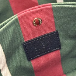 Repliche Perfette Borsa a secchiello piccola Gucci GG Emblem 815118 Nera Imitazioni False Online