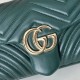 Repliche Perfette Borsa a tracolla media Gucci GG Marmont 837267 verde Imitazioni False Online