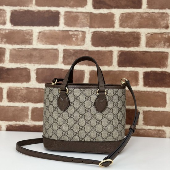 Repliche Perfette Borsa tote piccola Gucci Ophidia 811716 caffè Imitazioni False Online