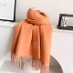 Repliche Perfette Sciarpa unisex classica Hermès in cashmere 70x200 arancione Imitazioni False Online