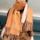 Repliche Perfette Sciarpa unisex classica Hermès in cashmere 70x200 arancione Imitazioni False Online