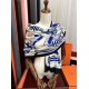 Repliche Perfette Sciarpa Hermès double face in cashmere dello stesso colore 65x185 blu Imitazioni False Online