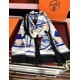 Repliche Perfette Sciarpa Hermès double face in cashmere dello stesso colore 65x185 blu Imitazioni False Online