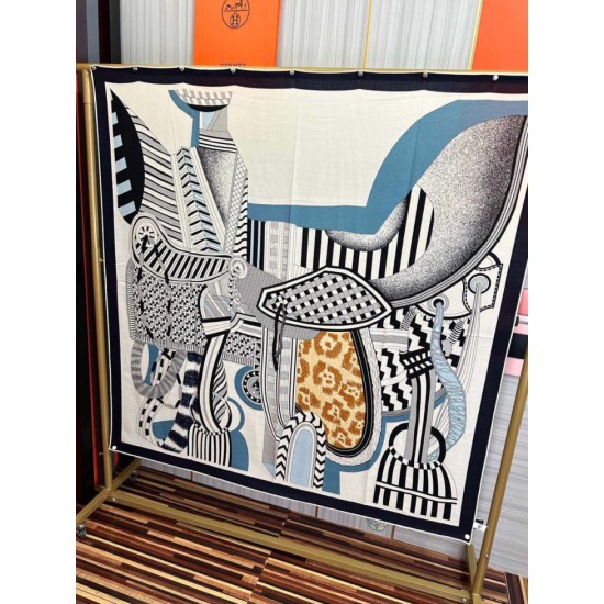 Replica Fazzoletto Hermès in cashmere e seta Ondsdemarch 140 nero Fallate Outlet Online Italia Repliche Perfette Fazzoletto Hermès in cashmere e seta Ondsdemarch 140 nero Imitazioni False Online