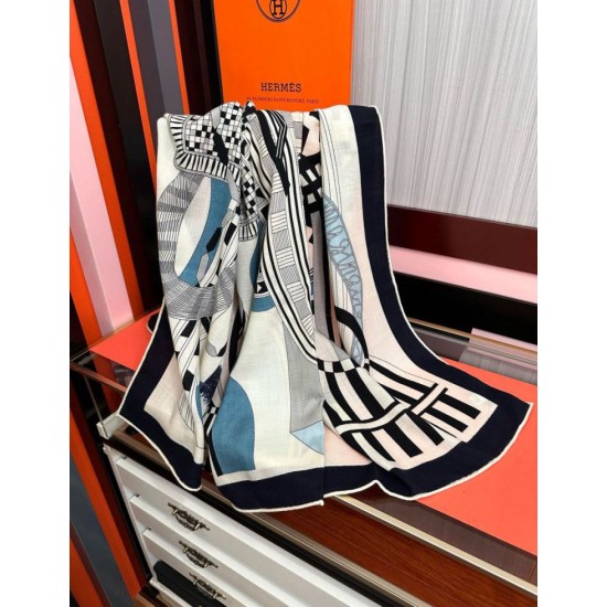 Replica Fazzoletto Hermès in cashmere e seta Ondsdemarch 140 nero Fallate Outlet Online Italia Repliche Perfette Fazzoletto Hermès in cashmere e seta Ondsdemarch 140 nero Imitazioni False Online
