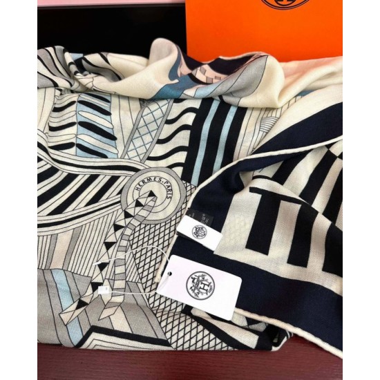 Replica Fazzoletto Hermès in cashmere e seta Ondsdemarch 140 nero Fallate Outlet Online Italia Repliche Perfette Fazzoletto Hermès in cashmere e seta Ondsdemarch 140 nero Imitazioni False Online