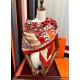 Repliche Perfette Fazzoletto Hermès in cashmere e seta Ondsdemarch 140 rosso Imitazioni False Online