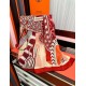 Repliche Perfette Fazzoletto Hermès in cashmere e seta Ondsdemarch 140 rosso Imitazioni False Online