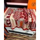 Repliche Perfette Fazzoletto Hermès in cashmere e seta Ondsdemarch 140 rosso Imitazioni False Online