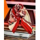 Repliche Perfette Fazzoletto Hermès in cashmere e seta Ondsdemarch 140 rosso Imitazioni False Online