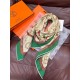 Repliche Perfette Sciarpa reversibile in cashmere Hermès con motivo a cavallo che salta 140 Verde Imitazioni False Online